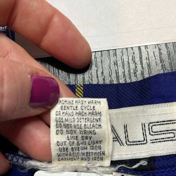 Vintage Chaus plaid and medallion skirt - Picture 4 of 7